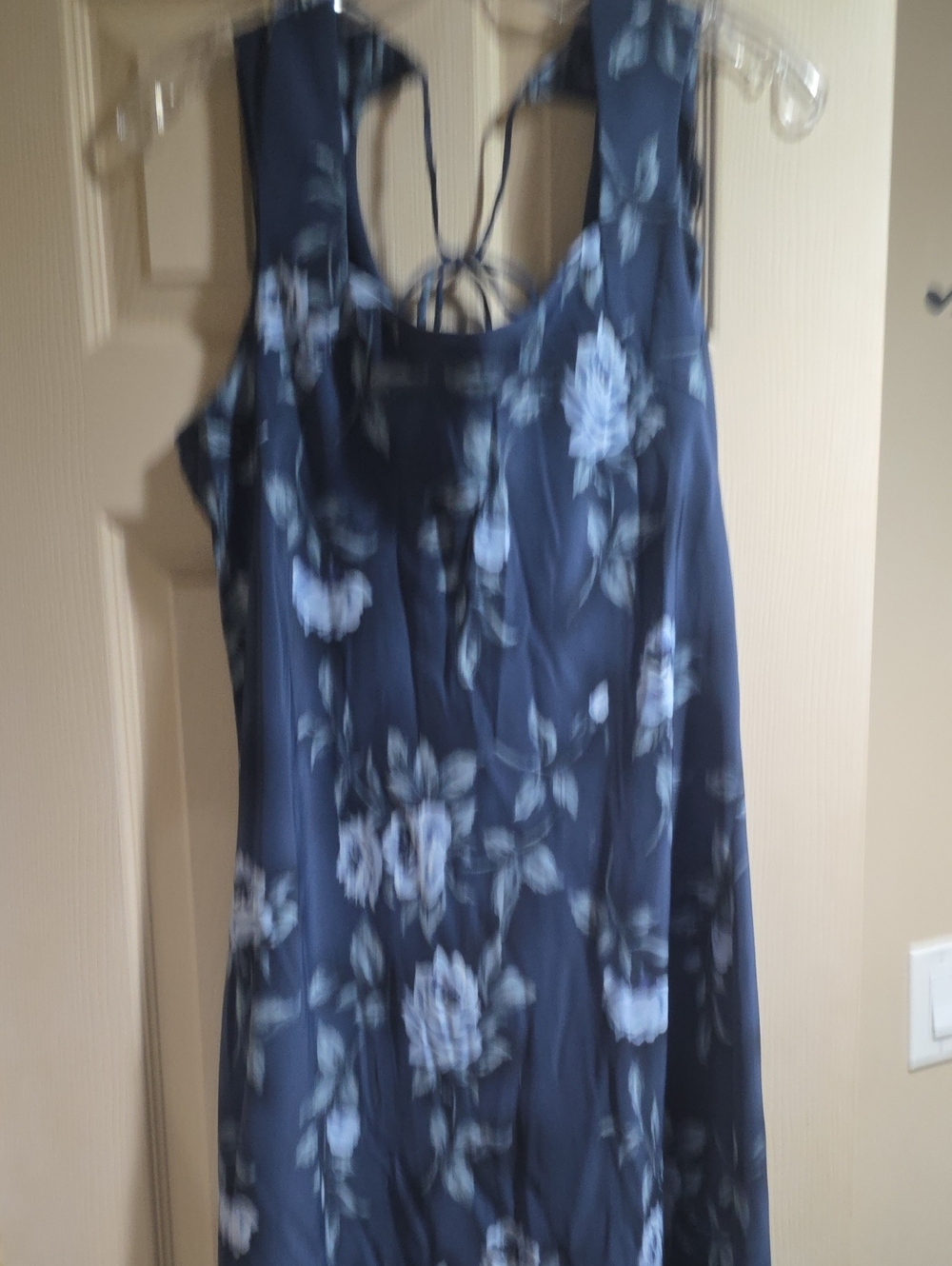 Fashion Bug Navy Blue Floral Maxi Dress